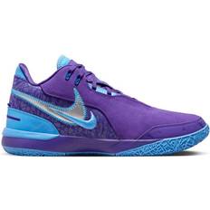 Nike 4 - Unisex Basketballsko Nike LeBron NXXT Gen AMPD - Field Purple/University Blue/Metallic Silver