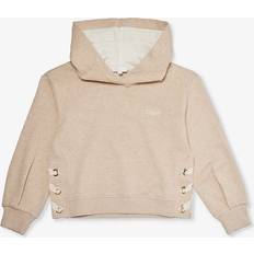 Chloé Kids Beige Lace-Up Hoodie C03 BEIGE 10Y