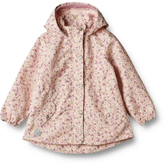 Aftagelig hætte - Pink Børnetøj Wheat Ada Jacket - Candy Flowers