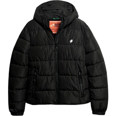 Superdry Herre - Softshell-jakke Overtøj Superdry Sports Hooded Quilted Jacket - Black
