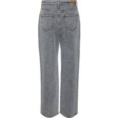 Dame - Elastan/Lycra/Spandex - S Jeans Vero Moda Tessa High Rise Wide Fit Jeans - Grijs/Medium Grey Denim