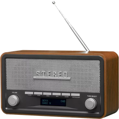 AUX in 3,5 mm - Brun - FM Radioer Denver DAB-18