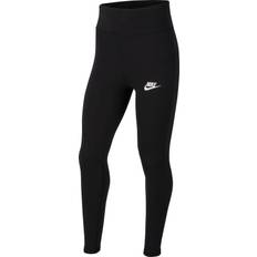 Leggings - S Bukser Nike Big Kid's Sportswear Favorites High-Waisted Leggings - Black/White (CU8248-010)