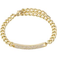 Pilgrim Guldbelagt - Nikkelfri Smykker Pilgrim Heat Chain Bracelet - Gold/Transparent