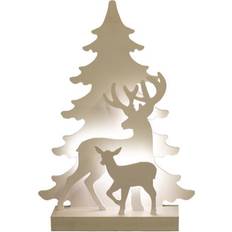 Nordic Winter Silhouette 3D White Julelampe 40cm