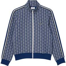 4 - Herre - L Sweatere Lacoste Paris Jacquard Monogram Zipped Sweatshirt - Navy Blue/White