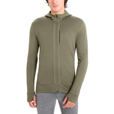 Icebreaker Uld Tøj Icebreaker Men's Merino Quantum III Long Sleeve Zip Hoodie - Loden