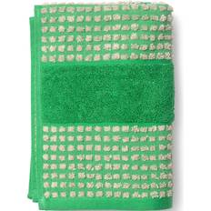 Juna Håndklæder Juna Check Badehåndklæde Grøn (100x50cm)