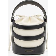 Bucket Bags Alexander McQueen Black/soft Ivory The Rise Shoulder bag