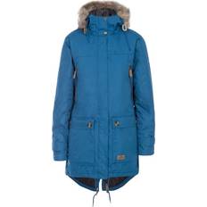 Trespass Dame - Parkaer Jakker Trespass Women's Clea Waterproof Parka - Indigo