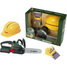 Klein Rollelegetøj Klein Bosch Chain Saw Set with Helmet & Gloves 8456