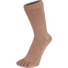 ToeToe Pair Essential Mid Calf Socks Beige One