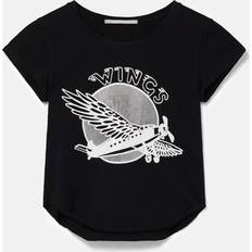 Stella McCartney Overdele Stella McCartney Black 'Wings' T-Shirt 1000 Black