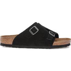 Birkenstock 10,5 - 51 ⅓ Udetøfler Birkenstock Zürich Suede Leather - Black