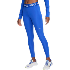 Elastan/Lycra/Spandex Leggings Nike Women's Mid-Rise Mesh-Paneled Leggings - Hyper Royal/White