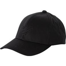 Emporio Armani Sort Tilbehør Emporio Armani Eagle Embroidery Baseball Cap Black One