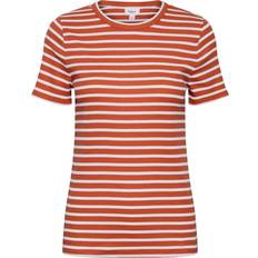 Saint Tropez Rund hals T-shirts Saint Tropez Astasz SS T-shirt Orange