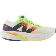 New Balance 6 - Dame Løbesko New Balance FuelCell Rebel v4 W - White/Bleached Lime Glo/Hot Mango