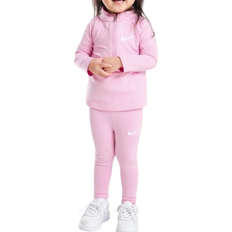 Nike Pink - Polyester Tracksuits Nike Infant Pacer 1/4 Zip Top/Leggings Set - Pink