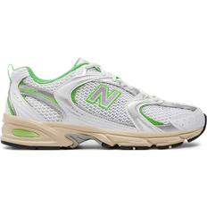New Balance 50 - Syntetisk - Unisex Sneakers New Balance 530 - White/Fluorescent Green