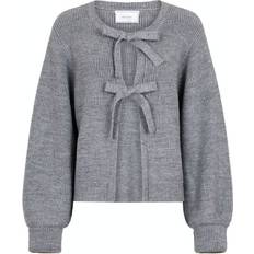 36 - Dame - XL Trøjer Neo Noir Muscado Knit Cardigan - Grey Melange