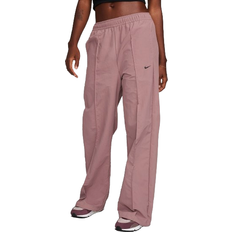 16 - Pink Bukser & Shorts Nike Sportswear Everything Wovens Women's Mid-Rise Open-Hem Pants - Smokey Mauve/Black