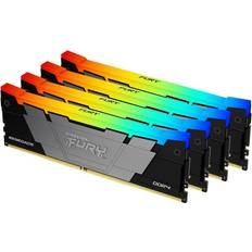 128 GB - 3200 MHz - DDR4 RAM Kingston Fury Renegade RGB Black DDR4 3200MHz 4x32GB (KF432C16RB2AK4/128)