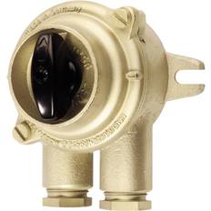 Wiska Stikkontakter & Afbrydere Wiska 1133/WE/10A-1xZ14 HNA switch, Rotary switch Nautical 10 A 250 V AC Brass 1 pcs