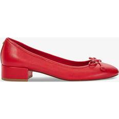 39 ½ - Dame - Rød Lave sko Dune Womens Red-leather Hollies Heeled Leather Ballet Flats Eur Women