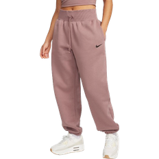 50 - Pink - XXL Bukser & Shorts Nike Women's Sportswear Phoenix Fleece Oversized Sweatpants - Smokey Mauve/Black