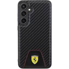 Ferrari Mobiltilbehør Ferrari Samsung Galaxy S24 Carbon Stitched Bottom Cover Sort