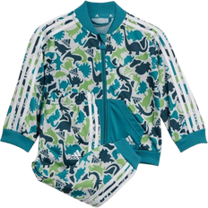 adidas Infant Dino Camo Allover PrintI Aop Shiny Tracksuit - Greone/Seluli/Arcfus