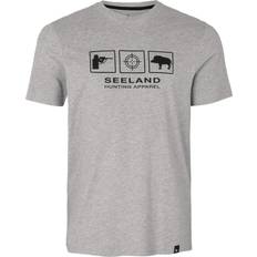 Seeland Overdele Seeland lanner T-shirt, Dark Grey Melange