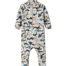 Beige - UV-beskyttelse Badetøj Name It Baby UV Protection Swimsuit - Pure Cashmere