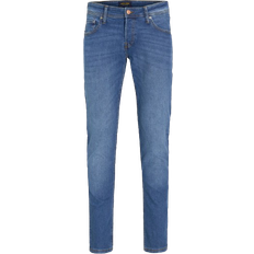 Lav talje - Polyester Bukser & Shorts Jack & Jones Glenn Original SQ 223 Slim Fit Jeans - Blue/Blue Denim