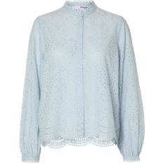 Selected 40 Overdele Selected Tatiana English Embroidery Shirt - Cashmere Blue