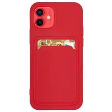 Apple iPhone 13 mini - Rød Covers med kortholder Hurtel Schutzhülle für iphone 13 mini mit kartenfach hülle case cover handyhülle Rot