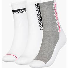 Calvin Klein Elastan/Lycra/Spandex Strømper Calvin Klein Pack Logo Crew Socks Multi One