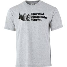 Marmot Grå Overdele Marmot Men's Mountain Works Short-Sleeve T-Shirt Grey, XL, Grey