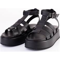 Buffalo 41 Sandaler Buffalo Noa Greek Vegan Nappa Black Girl Sandalen Schwarz