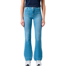 Wrangler 26 - Dame - Polyester Tøj Wrangler Flare Jeans - Hazel