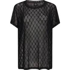Ballonærmer - Meshdetaljer - Trykknapper Tøj Hype The Detail Oversize Mesh T-shirt - Black