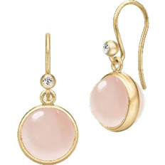 Julie Sandlau Sølv Smykker Julie Sandlau Prime Earrings - Gold/Pink/Transparent
