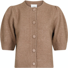 36 - Dame - XXL Trøjer Neo Noir Trudy Knit Cardigan - Dusty Brown