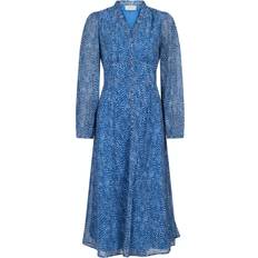 Blå - Lange kjoler - Lange ærmer Neo Noir Nimes Graphic Mood Dress - Blue