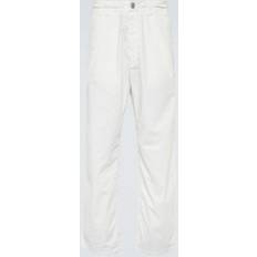 Stone Island Bukser Stone Island Marina Washed Cotton Canvas Trousers White