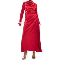 ASOS L Tøj ASOS Pleats Maxi Dress - Red