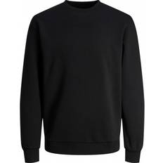 Jack & Jones Sweatere Jack & Jones Plain Crew Neck Sweatshirt - Black