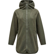 Peak Performance Fleece Tøj Peak Performance Women's Pile Long Zip Fleece Jacket - Olive