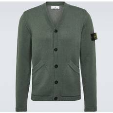 Stone Island Trøjer Stone Island Khaki Patch Cardigan V0059 MUSK